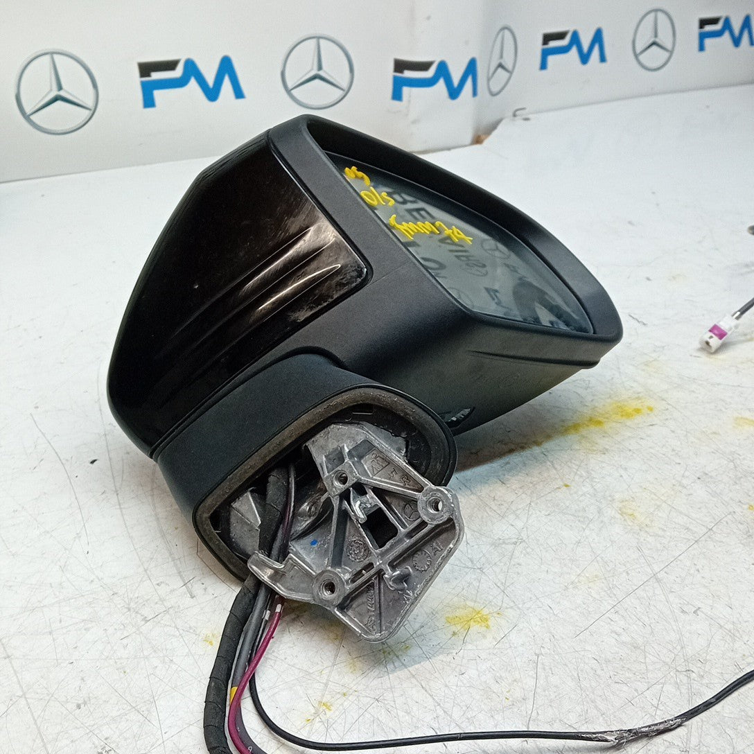 MERCEDES C-CLASS W205 DRIVER WING MIRROR OSF BLACK PL CAMERA A2058105001 FMM74
