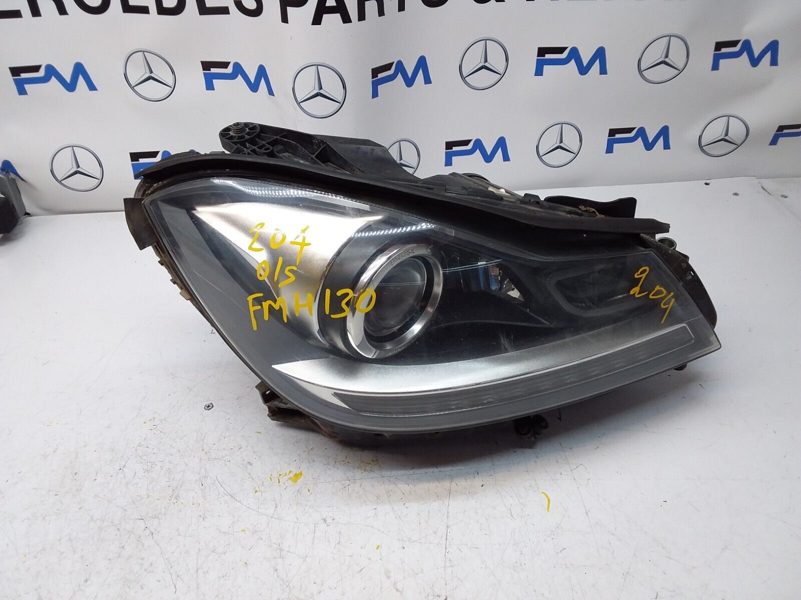 2011 MERCEDES C-CLASS W204 HEADLIGHT DRIVER OS A2048205859 FMH130 LED INTELLIGEN