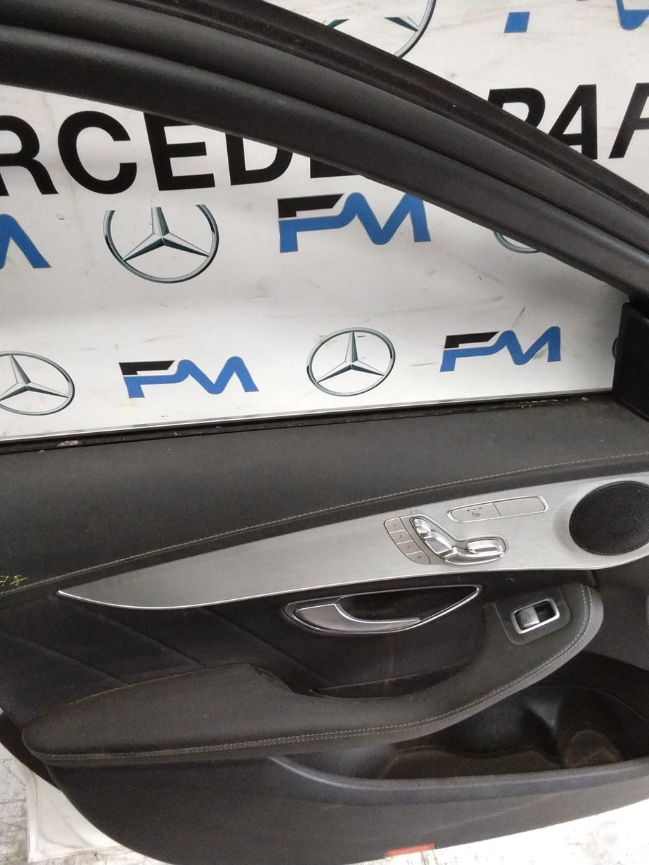 MERCEDES C-CLS W205 SLN PASSENGER FRONT DOOR NSF WHITE 2014-21 COMPLETE FMD578