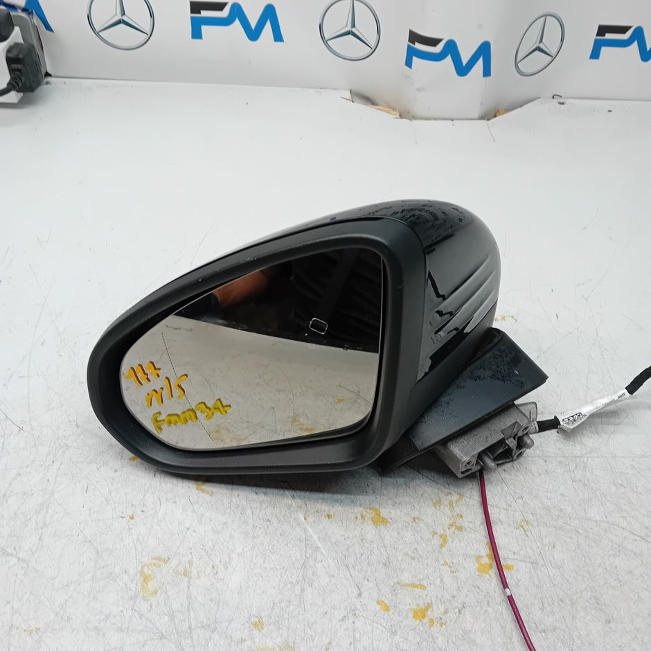 MERCEDES A-CLASS  W177 PASSENGER SIDE WING MIRROR A1778105304 BLACK FMM34