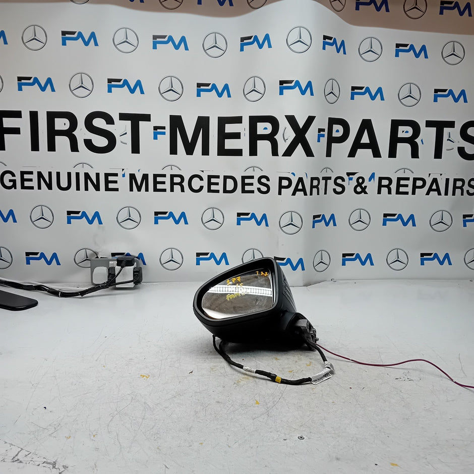 MERCEDES A-CLASS  W177 PASSENGER SIDE WING MIRROR A1778105304 BLACK FMM32