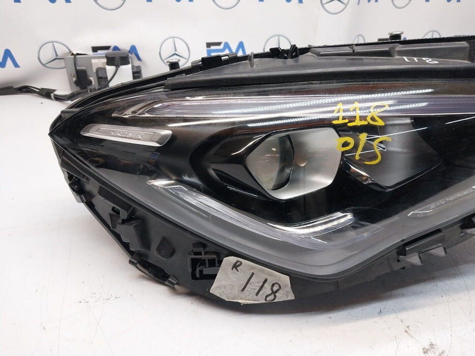Mercedes W118 CLA 2019-2024 LED Headlight RIGHT/DRIVER/OFF SIDE COMPLETE FMH0063