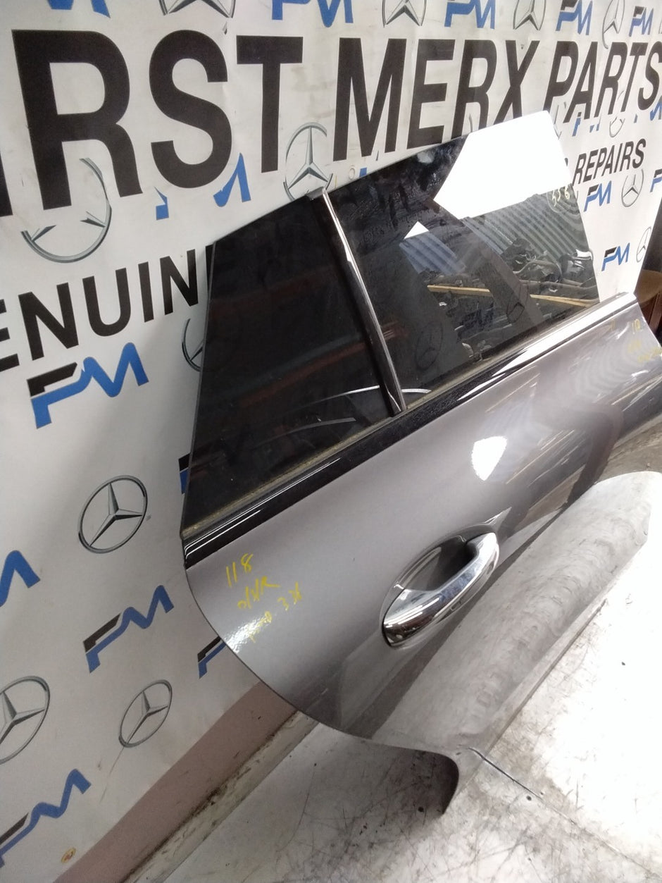 MERCEDES CLA W118 DRIVER REAR DOOR OSR GREY 2019 ON COMPLETE FMD336