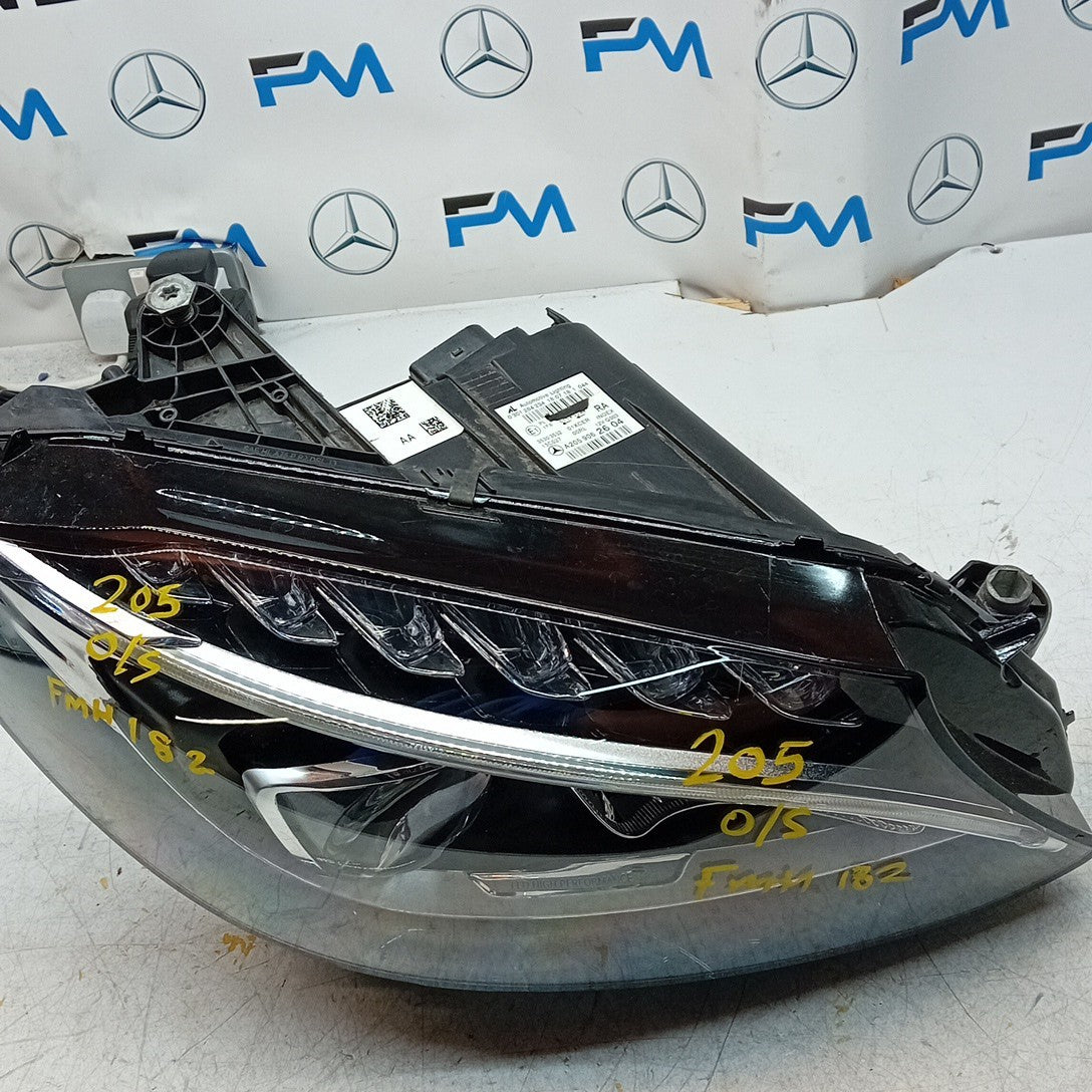 MERCEDES C-CLASS HEADLIGHT DRIVER OS RIGHT A2059062604 2018 HIGH PERFORM FMH182