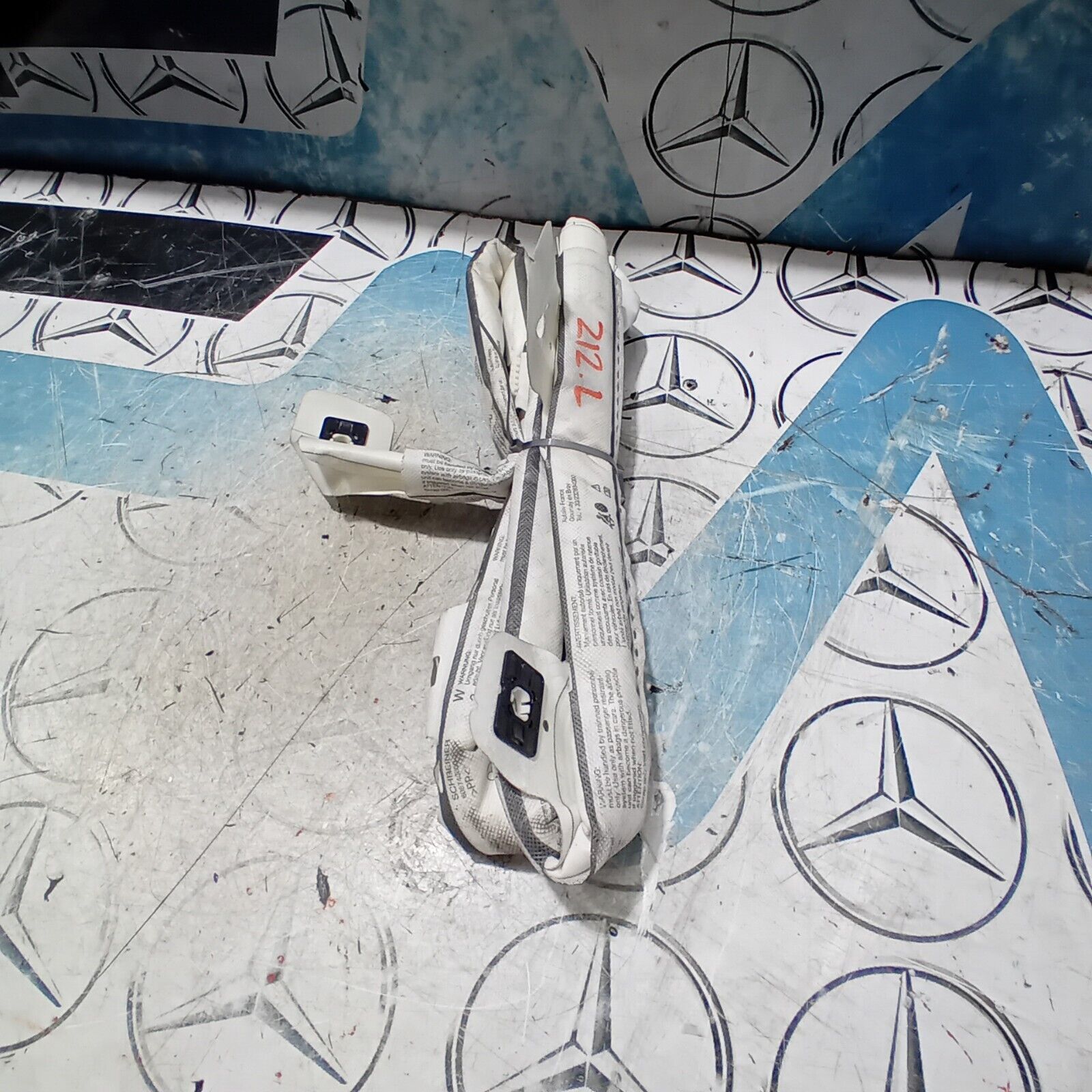 12  MERCEDES-BENZ W212 LEFT PASSENGER SIDE ROOF CURTAIN AIRBAG A2128600502 FM180