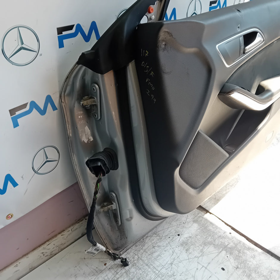 MERCEDES BENZ CLA W117 DRIVER FRONT DOOR OSF SILVER 2013-19 COMPLETE FMD299