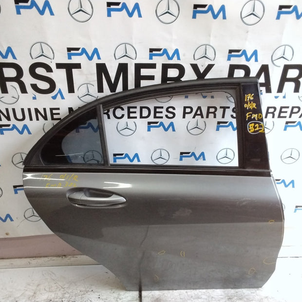 MERCEDES BENZ A-CLASS W176 SLN DRIVER REAR DOOR OSR GREY 2012-2018 FMD322
