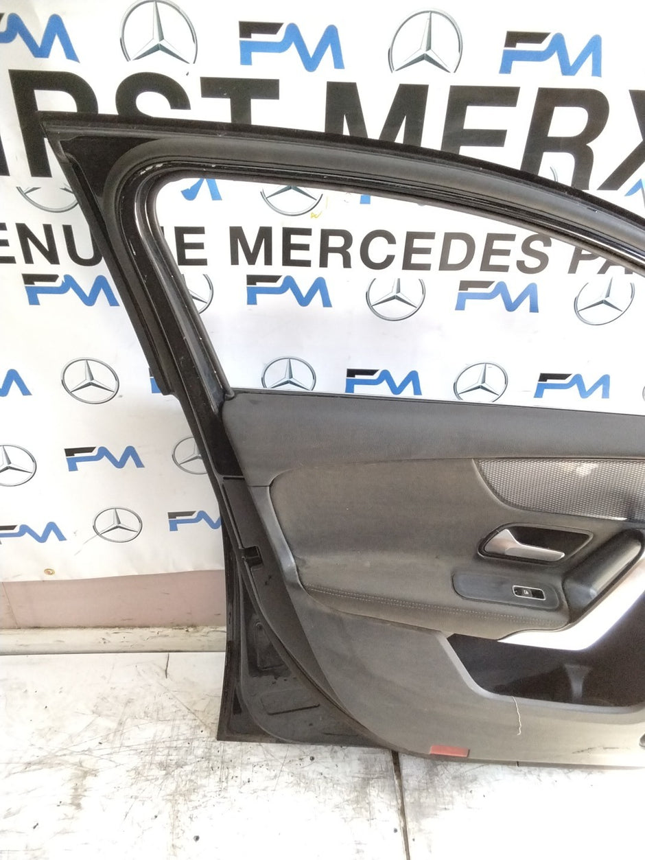 MERCEDES A-CLASS W177  PASSENGER FRONT DOOR NSF BLACK 2018-2023 COMPLETE FMD311