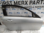 MERCEDES C-CLASS W204 SLN DRIVER FRONT DOOR OSF SILVER 2008-14 COMPLETE FMD558