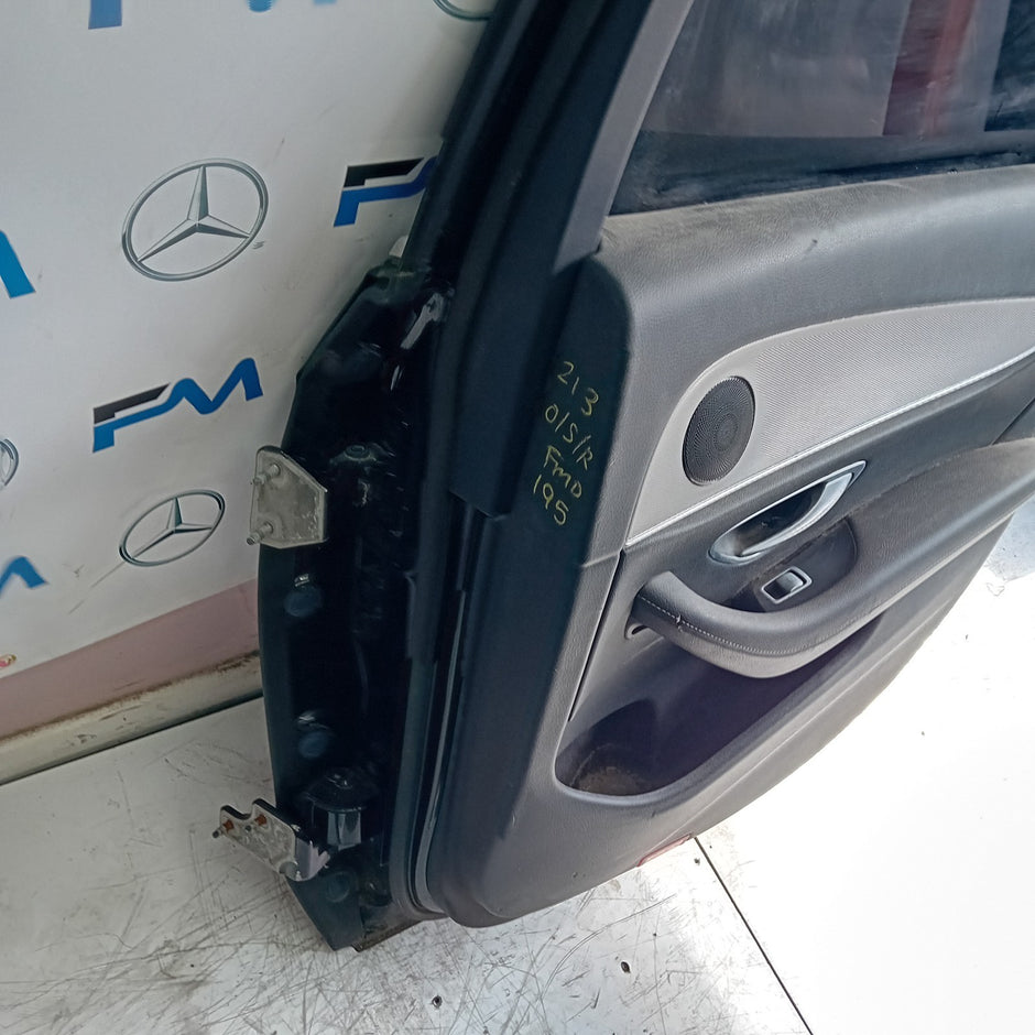 MERCEDES E-CLASS W213 SALOON DRIVER REAR DOOR OSR BLACK 2016 ON COMPLETE FMD195