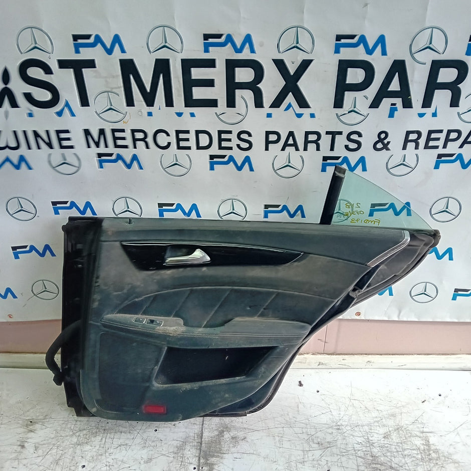 MERCEDES CLS W218 COUPE DRIVER SIDE REAR DOOR 2011-17 BLACK COMPLETE FMD173