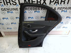 MERCEDES BENZ C-CLASS W205 DRIVER SIDE REAR DOOR O/S/R COMPLETE BLUE FMD87
