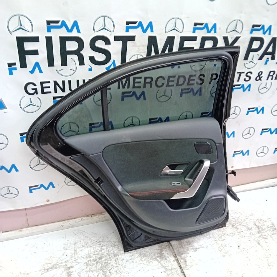 MERCEDES A-CLASS W177 SLN DRIVER REAR DOOR OSR BLACK 2018 ON COMPLETE FMD269