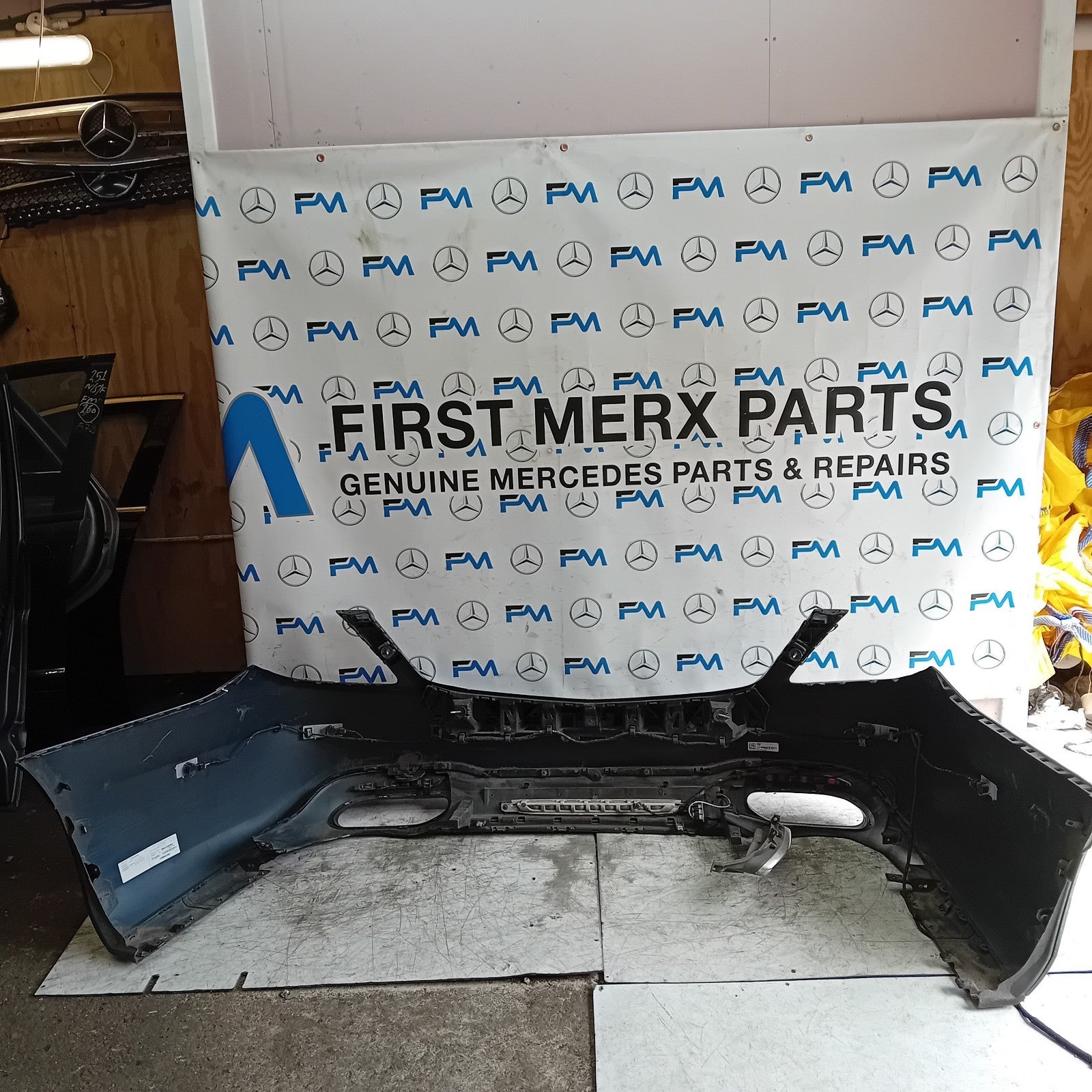 MERCEDES BENZ S-CLASS W222 SALOON REAR BUMPER BLUE 2014 ON A2228802601 FMX135