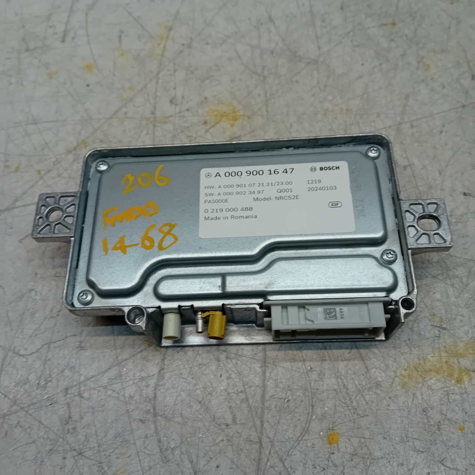 MERCEDES BENZ  C-CLASS W206 PARKING SENSOR CONTROL  A0009001647 FM001468