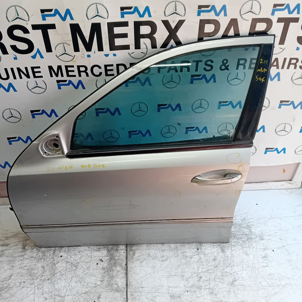 MERCEDES E-CLASS W211 PASSENGER FRONT DOOR NSF 2009 SILVER FMD504