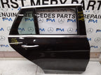 MERCEDES BENZ C-CLASS W205 DRIVER SIDE REAR DOOR O/S/R COMPLETE BLACK FMD77