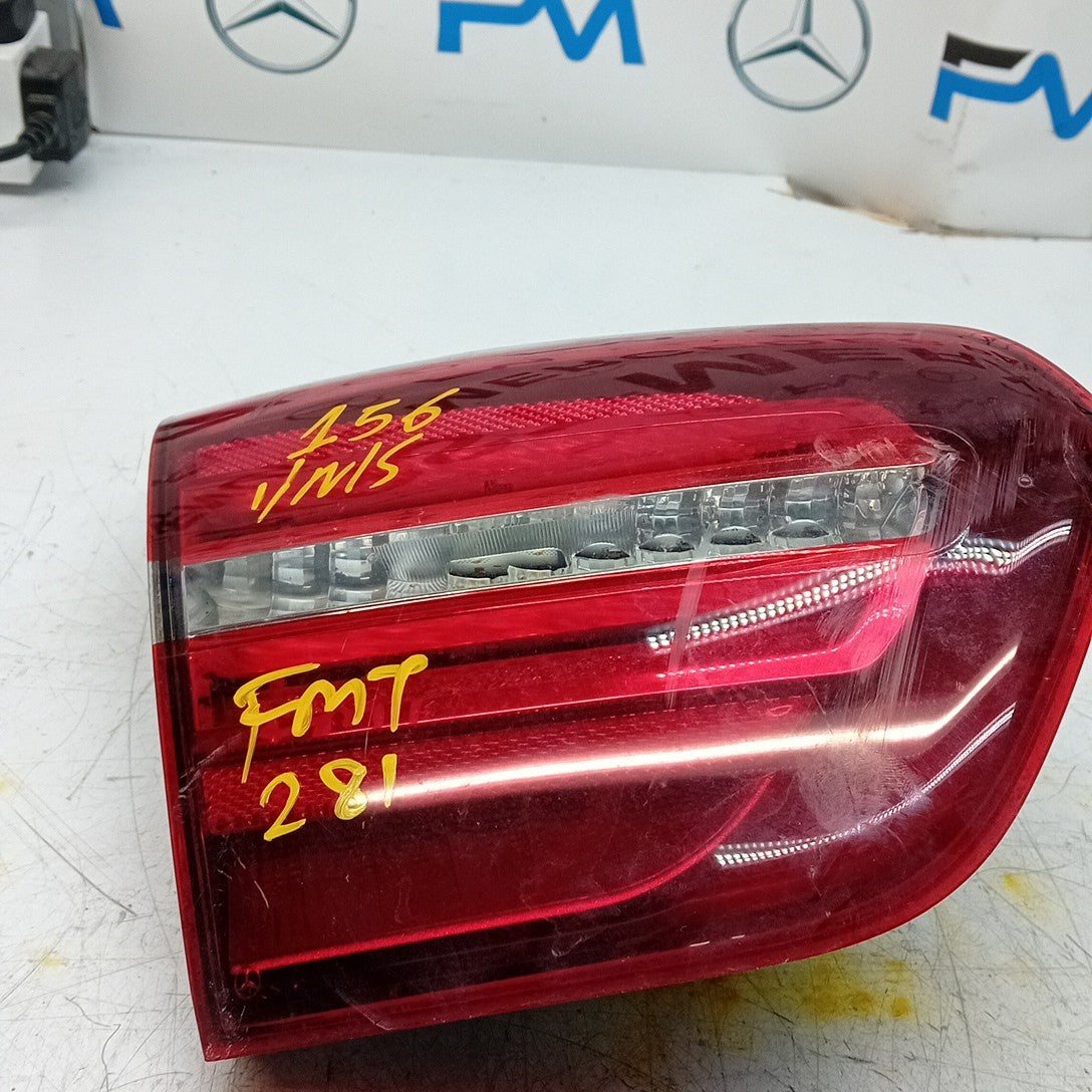 MERCEDES GLA X156 PASSENGER LEFT  REAR INNER TAIL LIGHT A1569068900 2019 FMT281