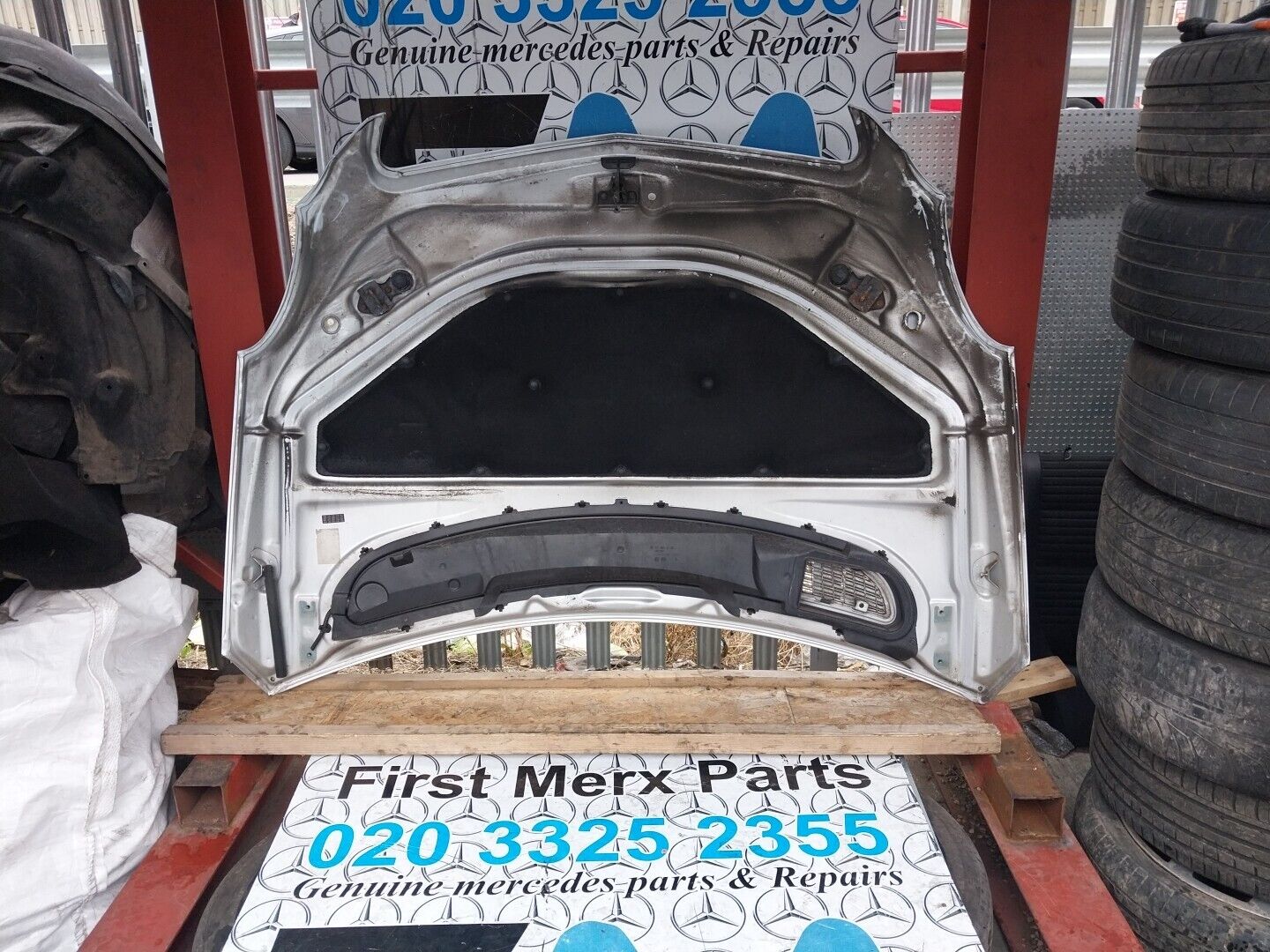 MERCEDES R CLASS W251 COMPLETE FRONT BONNET HOOD IN SILVER SILVER 775 2007