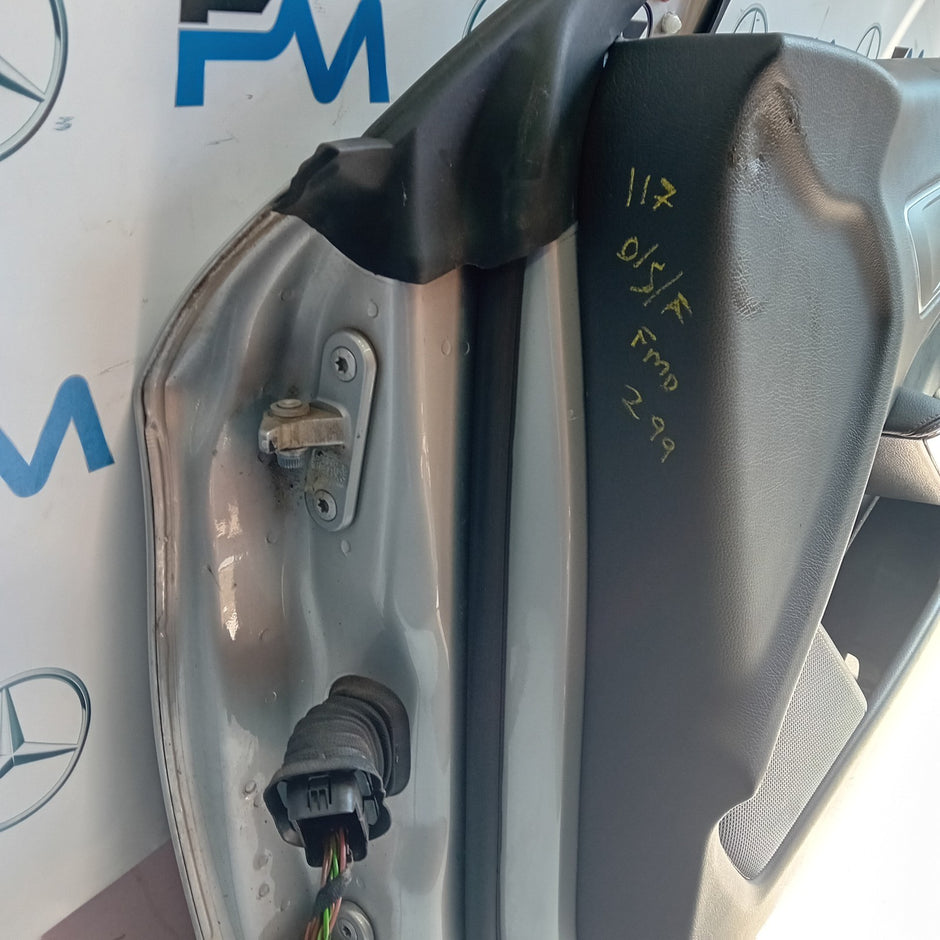 MERCEDES BENZ CLA W117 DRIVER FRONT DOOR OSF SILVER 2013-19 COMPLETE FMD299