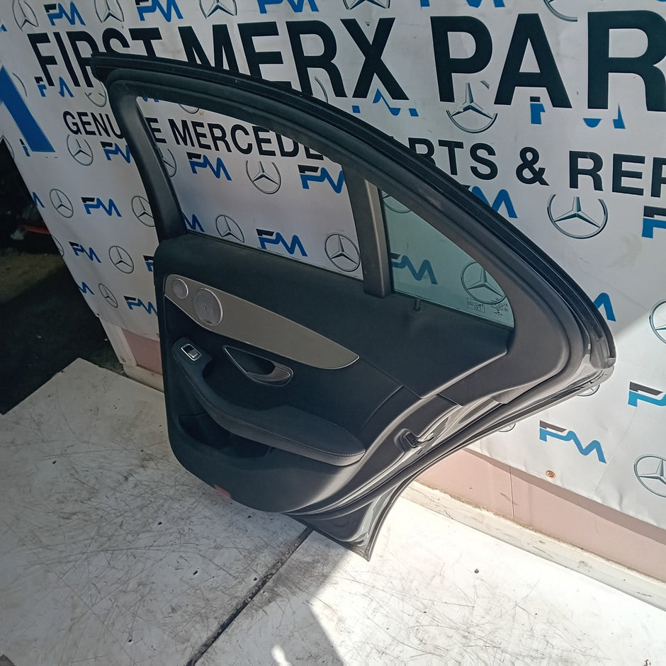 MERCEDES C-CLASS W205 COP PASSENGER REAR DOOR N/S/R GREY 2014 ON COMPLETE FMD168