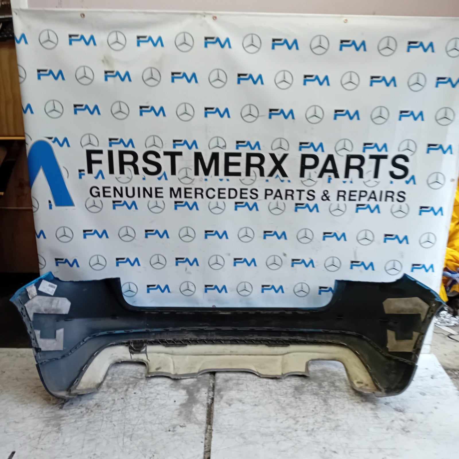 MERCEDES BENZ GLA X156 REAR BUMPER BLUE 2014-19 A1568852425 FMX119