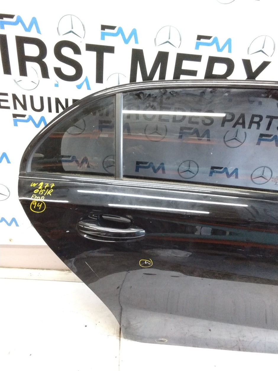 MERCEDES BENZ  A-CLASS W177 DRIVER SIDE REAR DOOR O/S/R COMPLETE BLACK FMD94