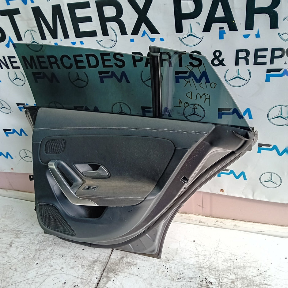 MERCEDES BENZ CLA C118 DRIVER REAR DOOR OSR GREY 2019 ON COMPLETE FMD201