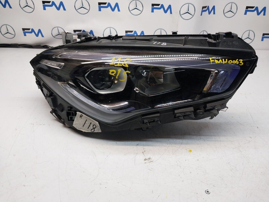Mercedes W118 CLA 2019-2024 LED Headlight RIGHT/DRIVER/OFF SIDE COMPLETE FMH0063