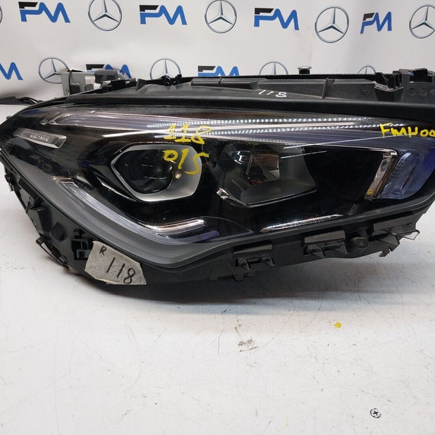 Mercedes W118 CLA 2019-2024 LED Headlight RIGHT/DRIVER/OFF SIDE COMPLETE FMH0063