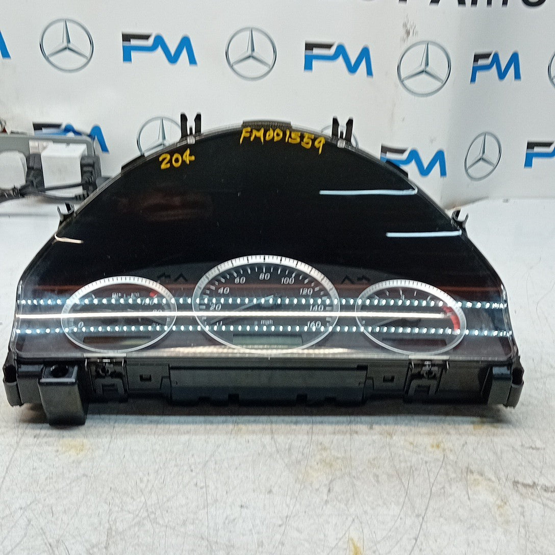 MERCEDES C-CLASS W204 SPEEDOMETER INSTRUMENT CLUSTER BLACK A2049004002 FM001559