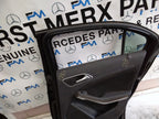 MERCEDES A-CLASS W176 DRIVER REAR DOOR OSR BLACK 2012-18 COMPLETE FMD351