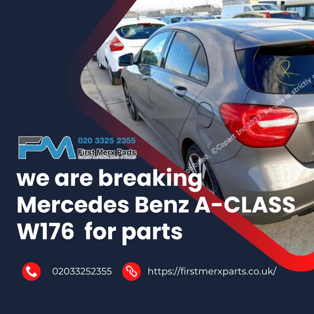 MERCEDES BENZ A-CLASS W176 / AIR BAGS ( STEERING WHEEL, KNEE, ROOF )