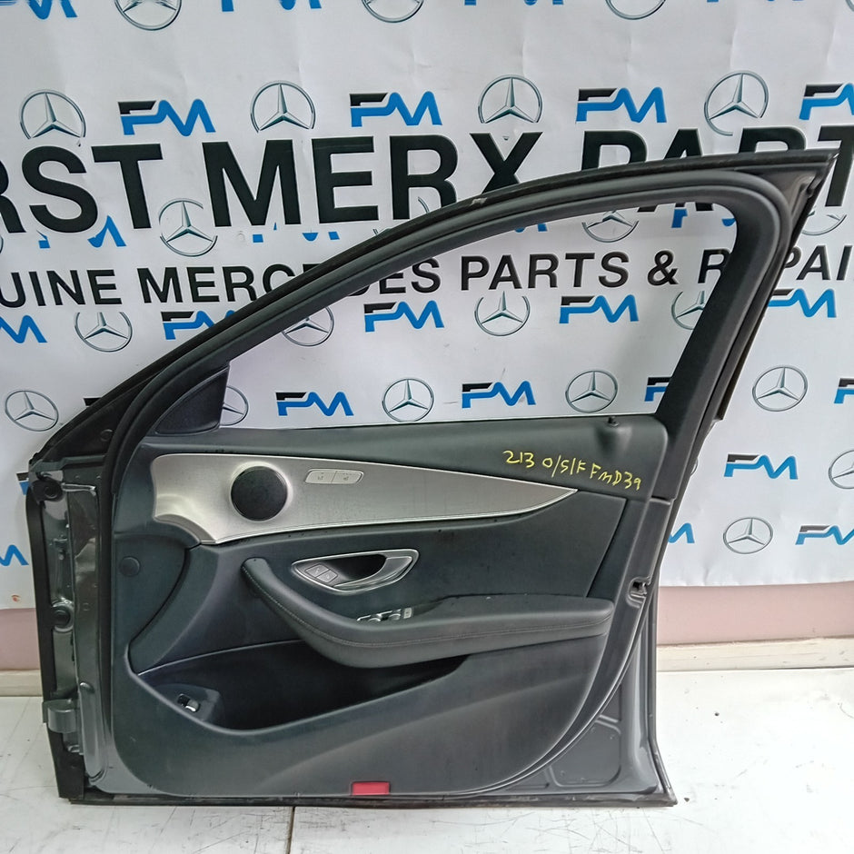 MERCEDES E-CLASS W213 DRIVER SIDE FRONT DOOR O/S/F COMPLETE GREY FMD39