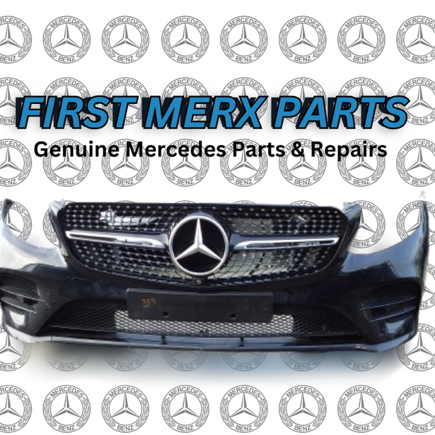 MERCEDES BENZ GLC W253 COMPLETE FRONT BUMPER 2015-2019 (BLACK)