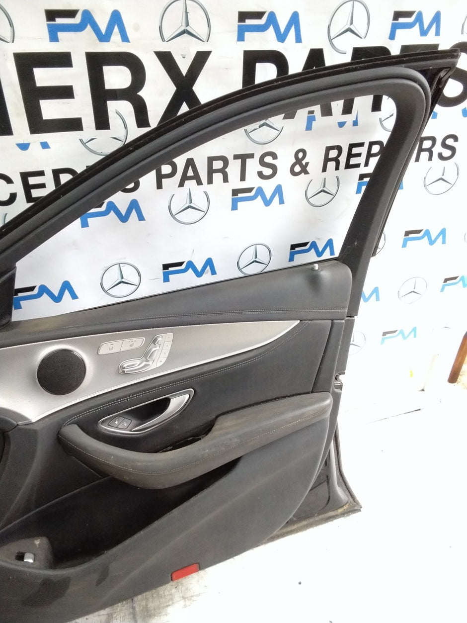 MERCEDES E-CLASS W213  DRIVER FRONT DOOR OSF BLACK 2016-2023 COMPLETE FMD303