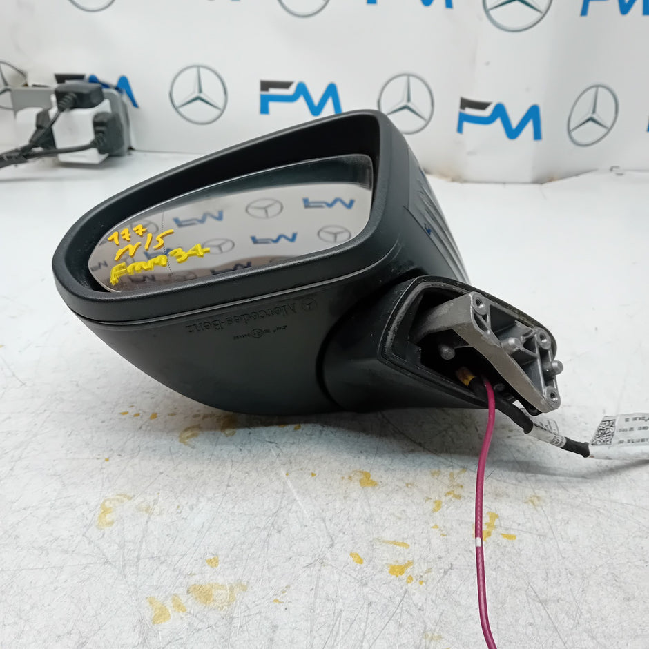 MERCEDES A-CLASS  W177 PASSENGER SIDE WING MIRROR A1778105304 BLACK FMM34