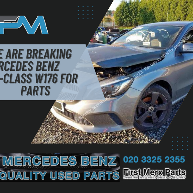 MERCEDES BENZ A-CLASS W176  - BREAKING/ ENGINE AND GEAR BOX