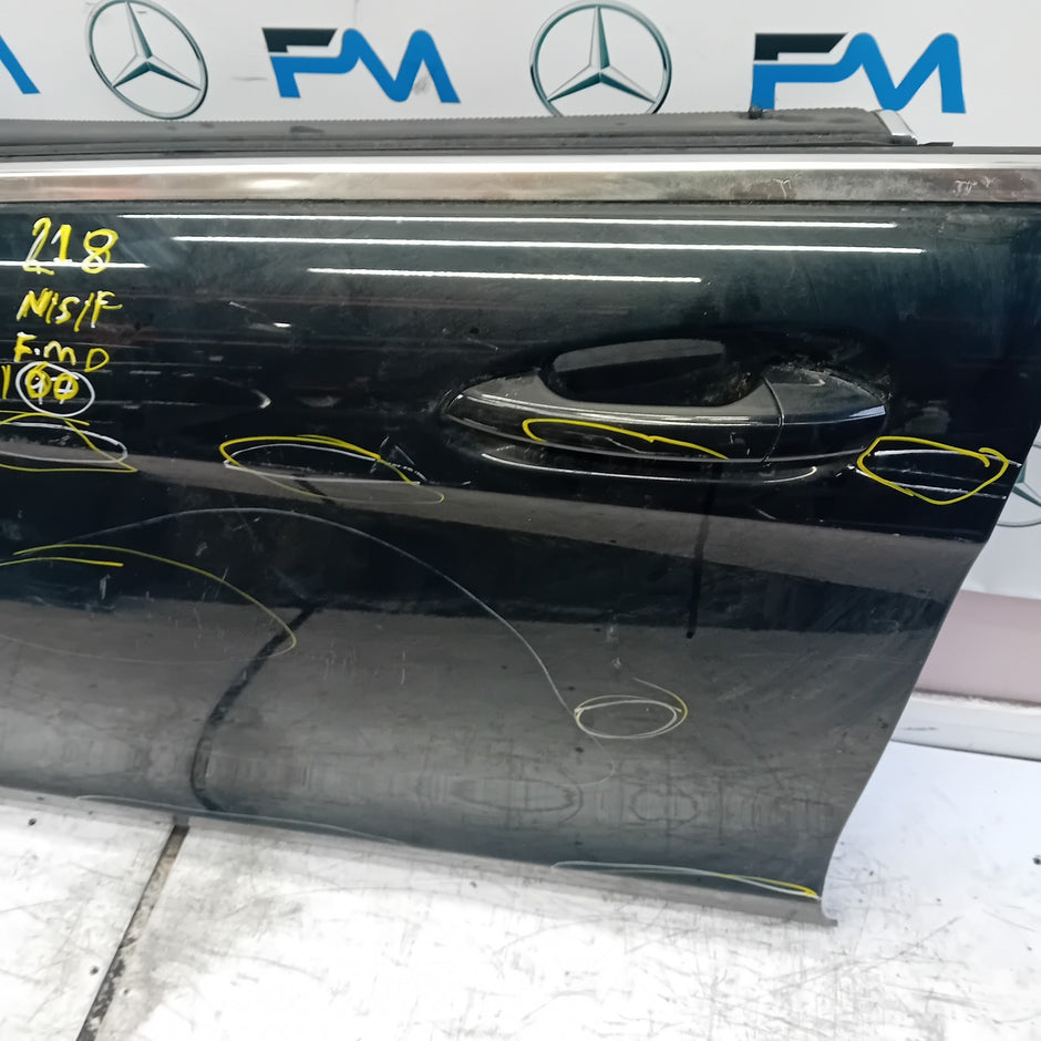 MERCEDES CLS W218 COUPE PASSENGER FRONT DOOR N/S/F BLACK 2011-17 COMPLETE FMD160