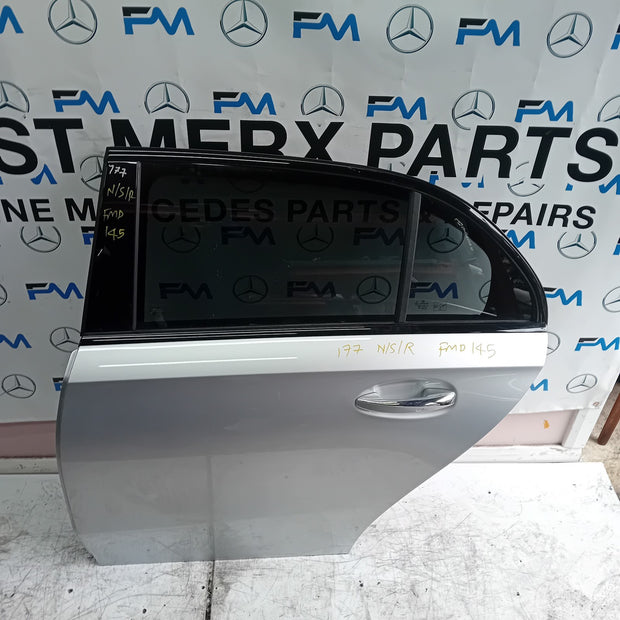 MERCEDES BENZ A-CLASS W177 PASSENGER SIDE REAR DOOR N/S/R SILVER  FMD145