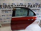 MERCEDES BENZ  C-CLASS W205 PASSENGER SIDE REAR DOOR N/S/R COMPLETE RED FMD97