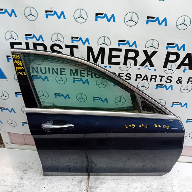 MERCEDES BENZ C-CLASS W205 DRIVER SIDE FRONT DOOR O/S/F  BLUE FMD132