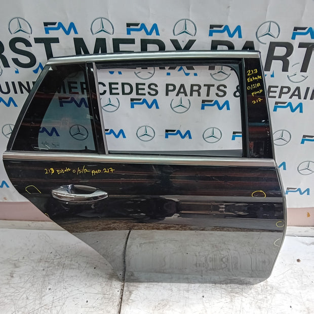 MERCEDES E-CLASS S213 ESTATE DRIVER REAR DOOR OSR BLACK 2016 ON COMPLETE FMD217