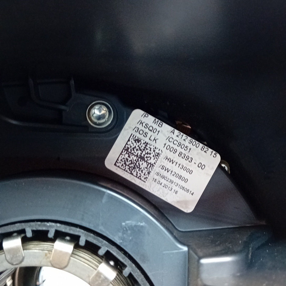 MERCEDES E-CLASS W212 INDICATOR/WIPER GEAR SELECT + SQUIB A2129008215 FM001526