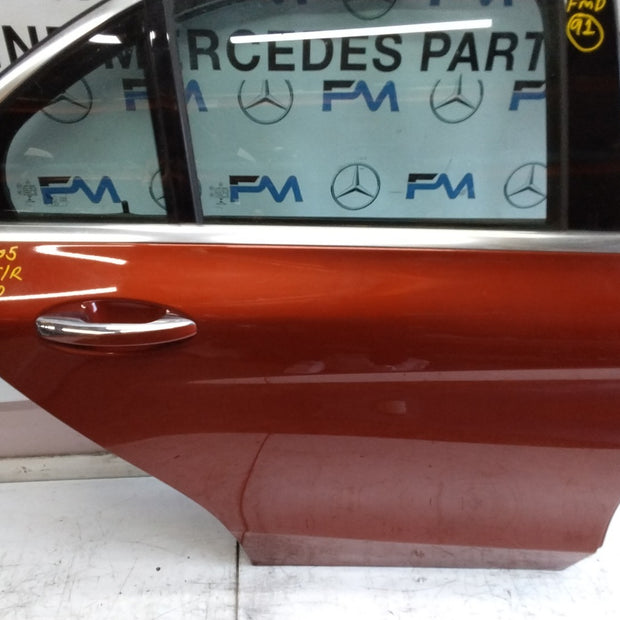 MERCEDES BENZ  C-CLASS W205 DRIVER SIDE REAR DOOR O/S/R COMPLETE RED FMD91