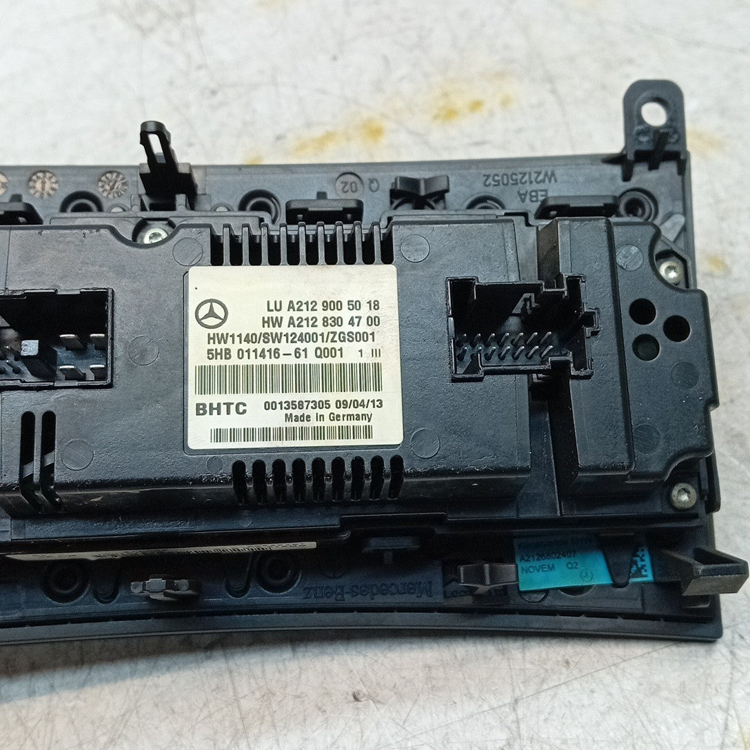 MERCEDES E-CLASS W207 W212 CLIMATE CONTROL PANEL A2129005018 2016 FM001535