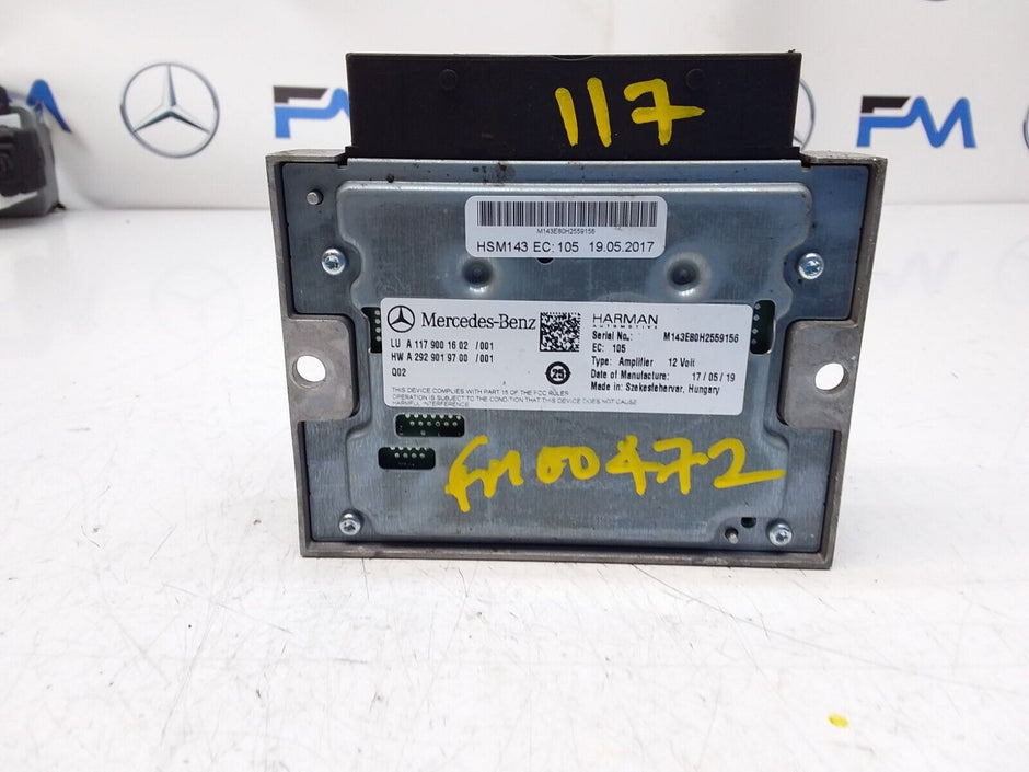 MERCEDES CLA AUDIO AMPLIFIER SHOOTING BRAKE  A1179001602 FM00472
