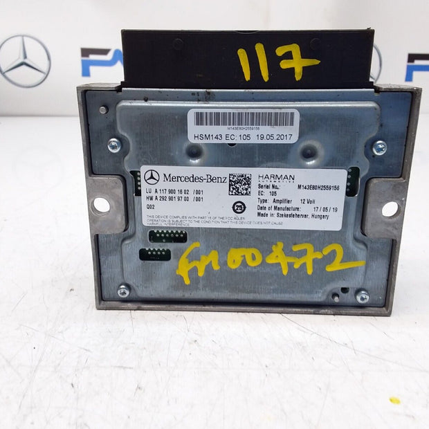 MERCEDES CLA AUDIO AMPLIFIER SHOOTING BRAKE  A1179001602 FM00472