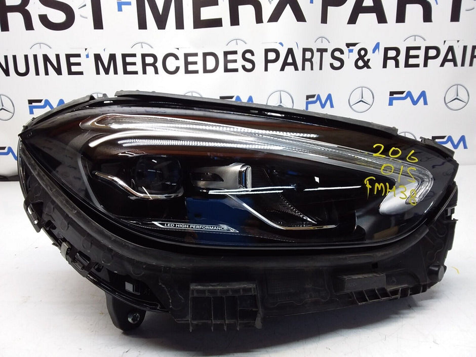 2018 MERCEDES C-CLASS W206 O/S Driver Side Front Headlight A2069066101 FMH38