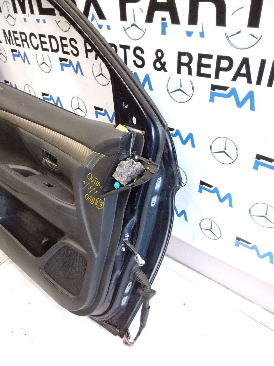 MITSUBISH OUTLANDER PASSENGER SIDE FRONT DOOR N/S/F COMPLETE BLUE FMD67